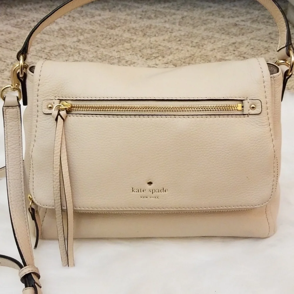 Kate Spade Tan Leather Crossbody Bag m